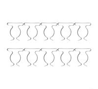 MIKMLYZE 10PCS Heavy Duty Tool Spring Terry Clips for Wall Mount Storage, Manganese Steel Snap Clamps in Multiple Sizes 6mm to 50mm, Secure Hold for Brooms Mops Brushes(50mm)