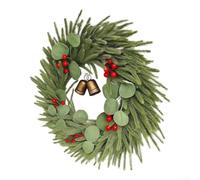 MIKMLYZE Sturdy Plastic Wreath 50cm Indoor Outdoor Holiday Decor(50cm/) | Handcrafted details, unique charm, sturdy plastic build, indoor outdoor use, holiday essential