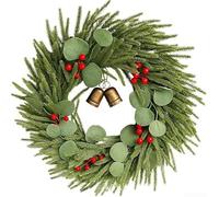 MIKMLYZE Sturdy Plastic Wreath 50cm Indoor Outdoor Holiday Decor(60cm/) | Handcrafted details, unique charm, sturdy plastic build, indoor outdoor use, holiday essential