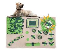 MikooMikoo Snuffle Mat for Dogs - Dog Puzzle Toys, Enrichment Dog Feeding Mat for Smell Training and Slow Eating (Green)