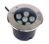 MIKOTR Buried Lights LED Decking Lights AC85-265V IP67 Waterproof Underground Light LED Outdoor Floor Spotlight(Warm white 3000K,9W)