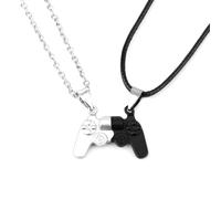 Mikovivi 2pcs Friendship Necklace, Magnetic Matching Couples BFF Necklaces Forever Jewelry Gift for Best Friend Anniversary Birthday Women Men(Game Controller)