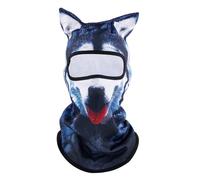 Mikovivi 3D Husky Ski Balaclava Face Mask, Breathable Animal Ski Mask Funny Dog Sun Protection Full Face Cover Accessories for Motorcycle Cycling Music Festivals Raves Outdoor Activities