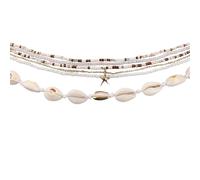 Mikovivi 6pcs Summer Beach Waist Chain, Multi-Layered Beads Belly Body Chain Sexy Bikini Shell Waist Jewelry Body Accessory Jewelry for Women