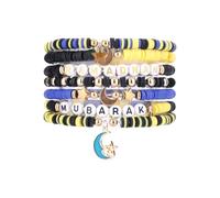 Mikovivi 7pcs Ramadan Bracelets, Fashionable Holiday Eid Mubarak Bracelets in Various Designs Ramadan Muslim Jewelry Ramadan Gifts for Women Ramadan Islam Party Favors