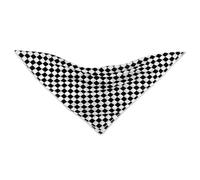Mikovivi Checkered Flag Bandana, Unisex Black and White Checkered Head Hair Scarf Neckerchief Headscarf Square Plaid Headband Handkerchief for Sport Men Women Accessories
