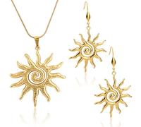 Mikovivi Jewelry for Women, Chunky Spiral Design Pendant Dangle Jewelry | Stainless Steel Personalized Roman Jewelry for Women Prom Party Fashion Accessories Gifts