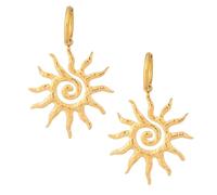 Mikovivi Jewelry for Women, Chunky Spiral Design Pendant Dangle Jewelry | Stainless Steel Personalized Roman Jewelry for Women Prom Party Fashion Accessories Gifts