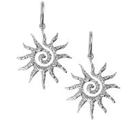 Mikovivi Jewelry for Women, Chunky Spiral Design Pendant Dangle Jewelry | Stainless Steel Personalized Roman Jewelry for Women Prom Party Fashion Accessories Gifts