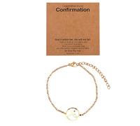 Mikovivi Mustard Bracelet, Stainless Steel Confirmation Bracelet with Encouragement Card Confirmation Gifts Mustard Jewelry for Girls