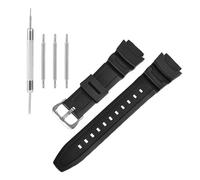 Mikovivi Natural Resin Replacement Watch Band Compatible with AE-1200 AE-1300 F-108 W-216H W-800H AE-1000W AQ-S800W SGW-300H and More Men's Waterproof Soft Watch Strap with Tool & Spring Bars