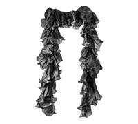 Mikovivi Organza Boas, 1920s Boas for Women Boa Accessories Women's Clothing Accessories for Concert Party Dance Show Halloween Costume (Black)