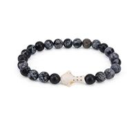 Mikovivi Shark Bracelet, Natural Turquoise Animal Shark Bead Elastic Friendship Wish Bracelet Aquarium-Themed Unisex Jewelry for All Occasions
