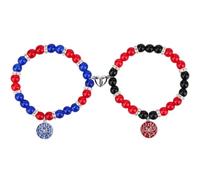 Mikovivi Spider Matching Bracelets for Couples & Best Friends, Elastic Magnetic Friendship Bracelets Valentines Birthday Jewelry Gifts for Women Teens Girls Soulmate Sister