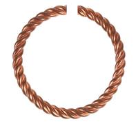 Mikovivi Tensor Bracelet, Adjustable Open Design Handmade Solid Copper Twisted Bangle Pure Copper Tensor Ring Bracelet Health Jewelry Gift Women Men
