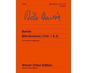 Mikrokosmos: Nach den Quellen hrsg. von Michael Kube und Jochen Reutter. Fingersätze: Béla Bartók. Hinweise zu Studium und Interpretation von Peter ... 1 & 2). Klavier. (Wiener Urtext Edition)