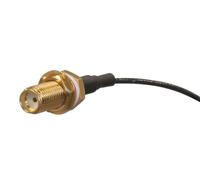 MikroTik ACSMAUFL Coaxial Cable - SMA Female Pigtail, Gold Plated, Black