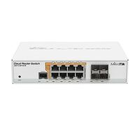 Mikrotik CRS112-8P-4S-IN Gigabit Ethernet Network Switch (10/100/1000) White Power over Ethernet (PoE) - Network Switches (Gigabit Ethernet (10/100/1000), Ethernet Connection, Supports Power over this Port (PoE))