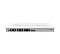 MikroTik CRS326-24G-2S+RM Metal Network Switch, 24 Gigabit Ethernet, 2 SFP+, PoE, SwOS/RouterOS