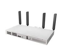 MikroTik CRS418-8P-8G-2S+5axQ2axQ-RM - Wi-Fi 6 Router Switch with 16x PoE-Out Ports, 2X 10G SFP+, Dual 5axQ APs