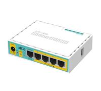 Mikrotik hEX PoE lite Ethernet LAN White - wired routers (White, -35 - 70 °C, 10/100Base-T(X), Internal, Ethernet (RJ-45))