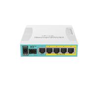 Mikrotik hEX PoE Router, 5xGbit LAN, 4xPOE out, 128Mb RAM, 800Mhz CPU (RB960PGS)