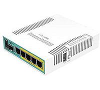 Mikrotik hEX PoE Router Connected Ethernet LAN White - Routers (10,100,1000 Mbps, IEEE 802.3at, White, 16MB, 128MB, 800MHz)