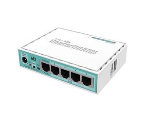 MikroTik RB750GR3 Built-in Ethernet Connector Turquoise - White Cable Router RB750GR3