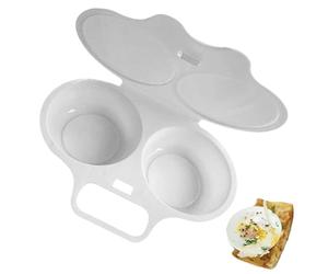 Mikrowellen Eierdampfer - 6zoll Kompakter Eipochierer | Pp Küchenzubehör-Hitzebeständiger Dampfer Für Große Eier Einfach Zu Reinigen Ideal Für Schnelles Frühstück