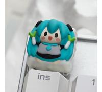 Miku Anime Keycaps Kagamine Rin/Kagamine Len Resin Keyboard Key Cap Anime Keycap Only for Cross-Axis Mechanical Keyboards
