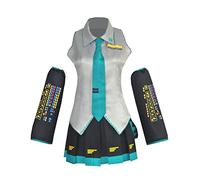 Miku Cosplay Costume Kagamine Rin Cosplay Outfits Anime Character Outfits Miku Sailor Uniform Full Set for Halloween Carnival Party Anime Role Play