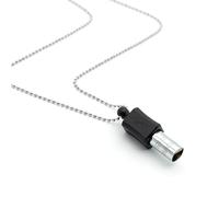 MIKUHOT 528 Hz Meditation Necklace Breathing Frequency Sound Healing Device for Anxiety & Stress Relief Mindfulness Gifts Square Shape (Black)