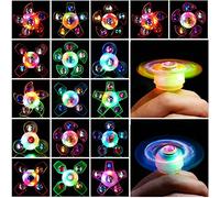 Mikulala Christmas Party Bag Fillers for Kids 24 Pack Light up Rings Back to School Gifts LED Party Favours Glow in The Dark Party Supplies for Kids Birthday Party Prizes