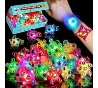 Mikulala Party Bag Fillers for Kids 24 Pack LED Light Up Toys Bracelet Birthday Gifts Party Favors for Kids Basket Suffers Stress Relief Anxiety Toys Glow in The Dark Party Supplies