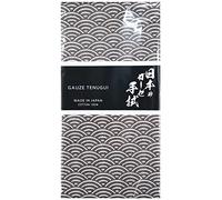 MIKURA Double Gauze Tenugui, Japanese Towel, Seigaiha (Brown)