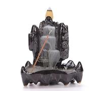 MIKVAR Backflow Incense Cones Burner Waterfall, Ceramic Incense Holders for Home Aromatherapy, Relieve Stress & Creating a Relaxing Ambiance (#4)