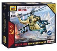 Mil-24 VP Soviet Attack Helicopter 1:144 Plastic Model Kit ZVEZDA