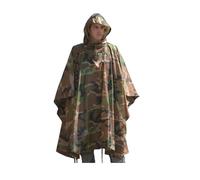 Mil Army Style US Waterproof Poncho Heavy Durable Ripstop Hooded Nylon