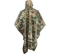 Mil-Com Men's Camo Poncho in Green Mil-Com Green One Size