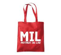 MIL Mother in Law Funny Tote Shopping Bag 10 Litres Capacity 42 x 38cm