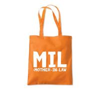 MIL Mother in Law Funny Tote Shopping Bag 10 Litres Capacity 42 x 38cm
