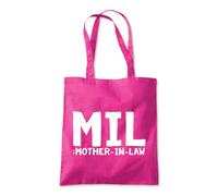 MIL Mother in Law Funny Tote Shopping Bag 10 Litres Capacity 42 x 38cm