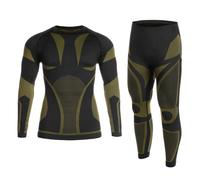 Mil-Tec 4-Way Stretch Performance Thermal Underwear - Black