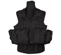Mil-Tec 8 Pockets Tactical Vest Modular System - Black