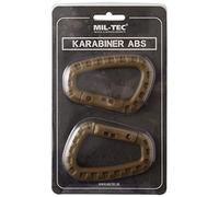 Mil-Tec ABS-15921005 Carabiner Abs Coyote One Size