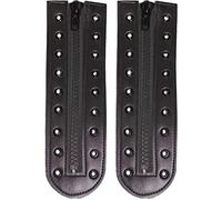 Mil-Tec Shoe zipper with 9 holes 2 pcs - Black