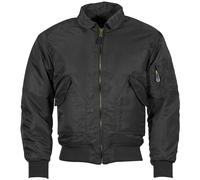 Mil-Tec Basic US CWU Flight Jacket Mens Military Army Air-Froce Pilot Black