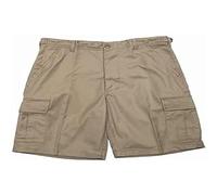 US ARMY BERMUDA BDU STYLE COMBAT CARGO MENS WORK SHORTS BEIGE KHAKI : S-XXL