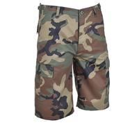 Mil-Tec Bermuda Shorts, elastic, pockets, robust, adjustable, Woodland...
