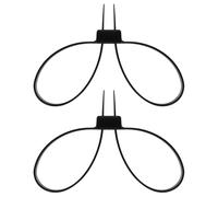 Mil-Tec Black Disposable Plastic Handcuffs - 2 pcs.